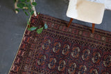 1940's Turkoman Bokhara Rug 4ftx5.9ft