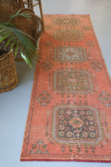Old Konya Sille Runner Rug 3.4ftx10.5ft