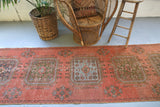 Old Konya Sille Runner Rug 3.4ftx10.5ft