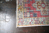 Vintage Turkish Faded Anatolian Rug 3.3ftx5.11ft