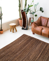 Vintage kilim rug in room decor setting, kilim, Turkish rug, vintage rug, portland, rug shop, bright colors, wild shaman, bold color, Portland, Oregon, rug store, rug shop, local shop, antique rug