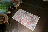 Vintage Turkish Faded Anatolian Rug 3.3ftx5.11ft