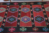Vintage Anatolian Kilim 5.7ftx9.10ft