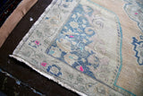 Vintage Turkish Faded Anatolian Rug 4.10ftx7.9ft