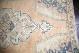 Vintage Turkish Faded Anatolian Rug 4.10ftx7.9ft