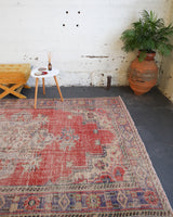 old rug, antique rug, earthy colors, faded colors, Turkish rug, vintage rug, worn out rug, distressed rug, Portland, Oregon, rug store, rug shop, local shop, pile rug