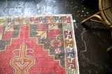 Vintage Faded Anatolian Rug 4.2ftx9ft
