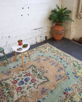 old rug, antique rug, earthy colors, faded colors, Turkish rug, vintage rug, worn out rug, distressed rug, Portland, Oregon, rug store, rug shop, local shop, pile rug