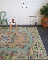 old rug, antique rug, earthy colors, faded colors, Turkish rug, vintage rug, worn out rug, distressed rug, Portland, Oregon, rug store, rug shop, local shop, pile rug