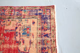Old Demirci Oushak Rug 5.8ftx6.3ft