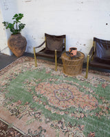 old rug, antique rug, earthy colors, faded colors, Turkish rug, vintage rug, worn out rug, distressed rug, Portland, Oregon, rug store, rug shop, local shop, pile rug