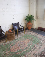 old rug, antique rug, earthy colors, faded colors, Turkish rug, vintage rug, worn out rug, distressed rug, Portland, Oregon, rug store, rug shop, local shop, pile rug