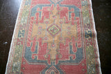 Vintage Turkish Faded Anatolian Rug 4ftx8.6ft