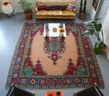 large area rug, kilim rug, flat weave, turkish rug, turkic rug, portland rug store, orange