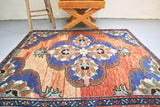 Vintage Anatolian Rug 3.5ftx4.4ft