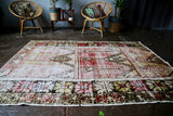 Vintage Faded Turkish Anatolian Rug 5ftx7.1ft