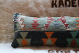 Lumbar Kilim Pillow 12inx36in