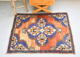 Vintage Anatolian Rug 3.5ftx4.4ft