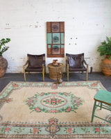 Vintage Anatolian Rug 6'4"x9'