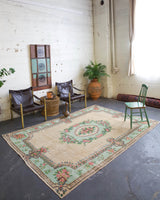 Vintage Anatolian Rug 6'4"x9'