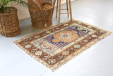 Vintage Anatolian Rug 3.6ftx5.6ft