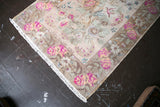 Vintage Faded Turkish Anatolian Rug 3.9x5.5ft