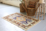 Vintage Anatolian Rug 3.6ftx5.6ft
