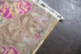 Vintage Faded Turkish Anatolian Rug 3.9x5.5ft
