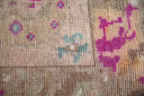 Vintage Faded Turkish Anatolian Rug 3.9x5.5ft