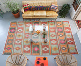 Vintage Sivas Turkish Kilim Rug 6.4ftx11.2ft