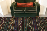 Vintage Anatolian Cicim Kilim 4.8ftx8.5ft