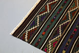 Vintage Anatolian Cicim Kilim 4.8ftx8.5ft