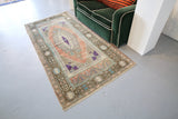 Vintage Anatolian Rug 3.5ftx7ft