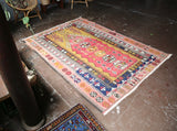 Vintage Konya Obruk Kilim 4.9ftx6.10ft