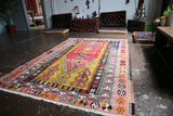 Vintage Konya Obruk Kilim 4.9ftx6.10ft