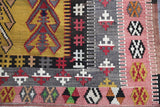 Vintage Konya Obruk Kilim 4.9ftx6.10ft