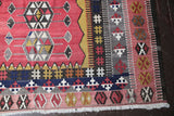 Vintage Konya Obruk Kilim 4.9ftx6.10ft