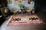 Old Konya Obruk Kilim 4.8ftx8.5ft