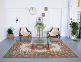 Vintage Isparta Rug 6.9ftx9ft