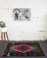 pile rug, Turkish rug, vintage rug, portland, rug shop, bright colors, wild shaman, area rug, red rug, mini rug, bold color, Portland, Oregon, rug store, rug shop, local shop, flat weave, kilim rug