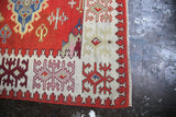 Vintage Edirne Kilim 4.9ftx8.2ft