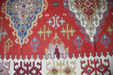 Vintage Edirne Kilim 4.9ftx8.2ft