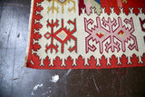 Vintage Edirne Kilim 4.9ftx8.2ft