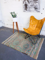 Turkish rug, vintage rug, flat weave, kilim rug, large area rug, square rug, Wild Shaman, Portland, Oregon, rug store, rug shop, local shop, bright colors, area rug, red rug, bold color