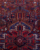 Antique Persian area rug in a living room setting, pile rug, vintage rug, portland, rug shop, bright colors, wild shaman, soft rug, bold color, Portland, Oregon, rug store, rug shop, local shop, antique rug, Persian rug, handmade rug, wool rug