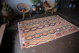 Vintage Antalya Kilim 5.1ftx7.6ft