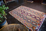 Vintage Antalya Kilim 5.1ftx7.6ft
