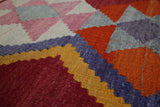 Turkish rug, vintage rug, flat weave, kilim rug, large area rug, square rug, Wild Shaman, Portland, Oregon, rug store, rug shop, local shop, bright colors, area rug, red rug, bold color