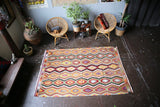 Vintage Antalya Kilim 5.1ftx7.6ft