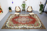 Vintage Turkish Isparta Rug 7'x11'